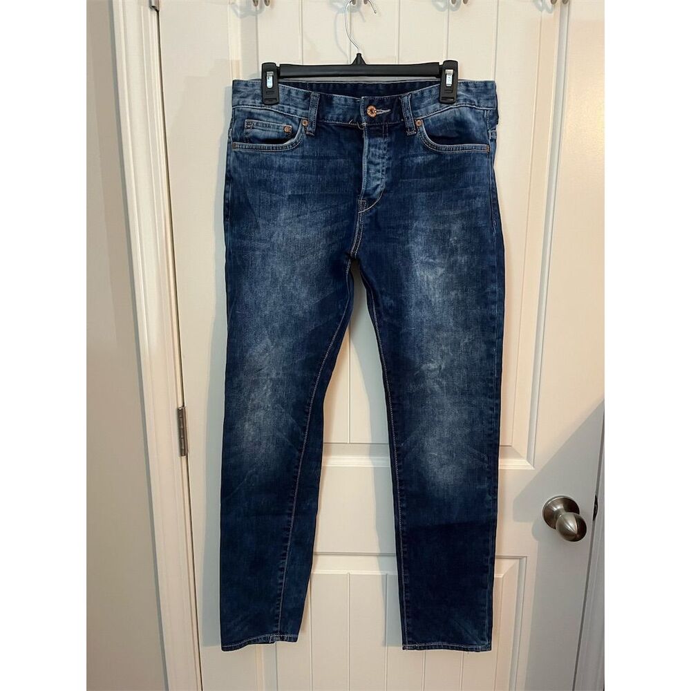 H&M Men's Slim Low Waist Blue Denim Jeans Size 32x32